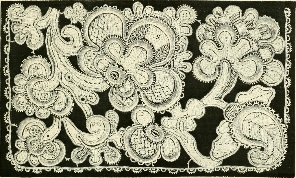 An illustration from The dictionary of needlework : an encyclopædia of artistic, plain, and fancy needlework ..., 1882, leaf 466
