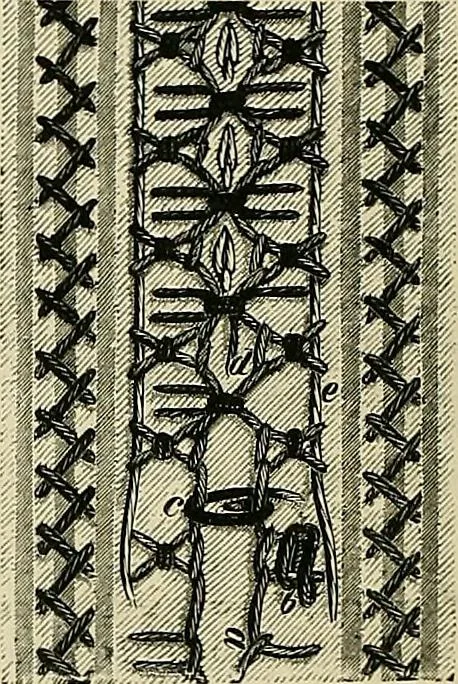 An illustration from The dictionary of needlework : an encyclopædia of artistic, plain, and fancy needlework ..., 1882, leaf 503