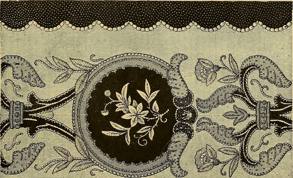 An illustration from The dictionary of needlework : an encyclopaedia of artistic, plain, and fancy needlework. Dealing fully with the details of all the stitches employed, the method of working, the materials used, the meaning of technical terms, and, where necessary, tracing the origin and history of the various works described. Illustrated with upwards of 800 wood engravings, and coloured plates. Plain sewing, textiles, dressmaking, appliances, and terms, 1885, leaf 128
