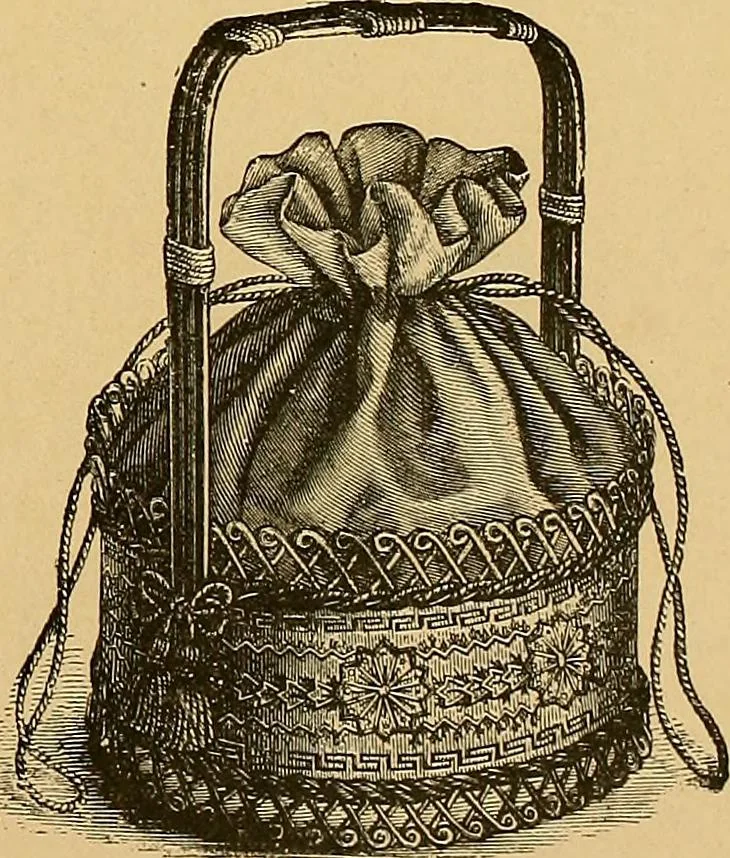 An illustration from The dictionary of needlework : an encyclopaedia of artistic, plain, and fancy needlework. Dealing fully with the details of all the stitches employed, the method of working, the materials used, the meaning of technical terms, and, where necessary, tracing the origin and history of the various works described. Illustrated with upwards of 800 wood engravings, and coloured plates. Plain sewing, textiles, dressmaking, appliances, and terms, 1885, leaf 136