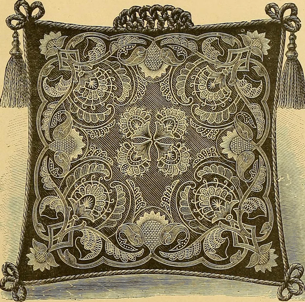 An illustration from The dictionary of needlework : an encyclopaedia of artistic, plain, and fancy needlework. Dealing fully with the details of all the stitches employed, the method of working, the materials used, the meaning of technical terms, and, where necessary, tracing the origin and history of the various works described. Illustrated with upwards of 800 wood engravings, and coloured plates. Plain sewing, textiles, dressmaking, appliances, and terms, 1885, leaf 146