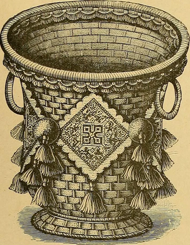 An illustration from The dictionary of needlework : an encyclopaedia of artistic, plain, and fancy needlework. Dealing fully with the details of all the stitches employed, the method of working, the materials used, the meaning of technical terms, and, where necessary, tracing the origin and history of the various works described. Illustrated with upwards of 800 wood engravings, and coloured plates. Plain sewing, textiles, dressmaking, appliances, and terms, 1885, leaf 148