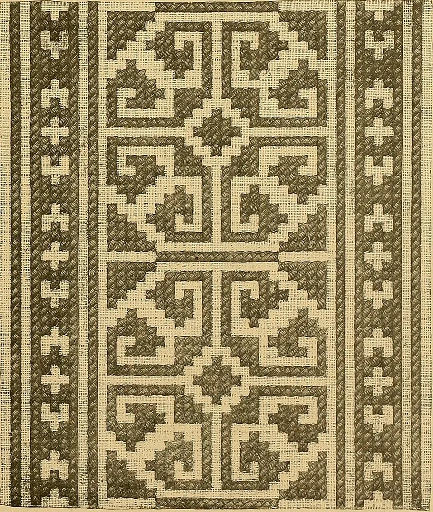An illustration from The dictionary of needlework : an encyclopaedia of artistic, plain, and fancy needlework. Dealing fully with the details of all the stitches employed, the method of working, the materials used, the meaning of technical terms, and, where necessary, tracing the origin and history of the various works described. Illustrated with upwards of 800 wood engravings, and coloured plates. Plain sewing, textiles, dressmaking, appliances, and terms, 1885, leaf 148