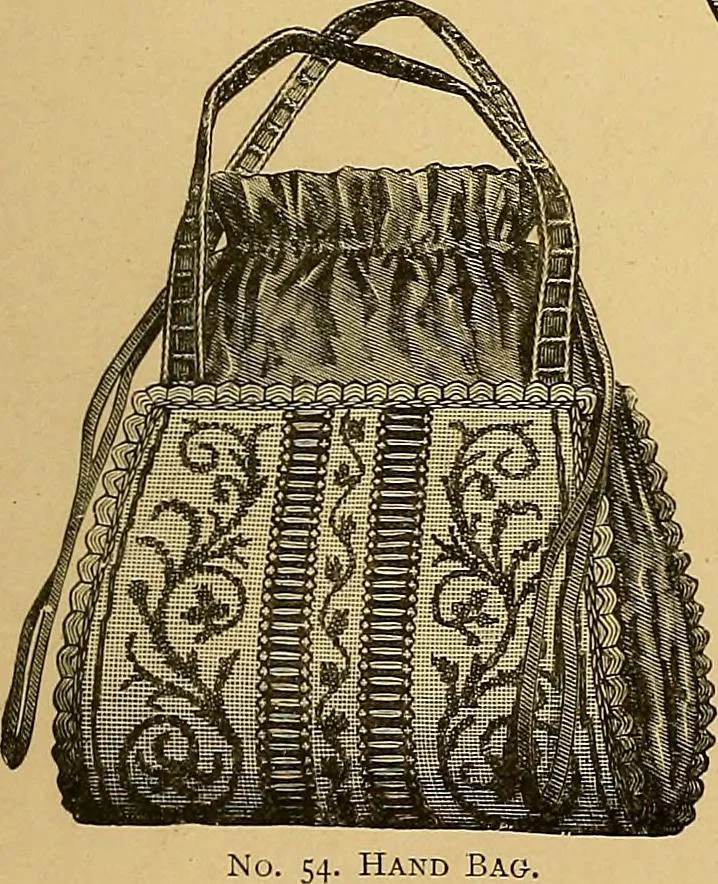 An illustration from The dictionary of needlework : an encyclopaedia of artistic, plain, and fancy needlework. Dealing fully with the details of all the stitches employed, the method of working, the materials used, the meaning of technical terms, and, where necessary, tracing the origin and history of the various works described. Illustrated with upwards of 800 wood engravings, and coloured plates. Plain sewing, textiles, dressmaking, appliances, and terms, 1885, leaf 156