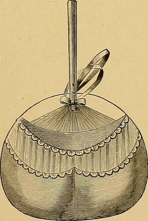 An illustration from The dictionary of needlework : an encyclopaedia of artistic, plain, and fancy needlework. Dealing fully with the details of all the stitches employed, the method of working, the materials used, the meaning of technical terms, and, where necessary, tracing the origin and history of the various works described. Illustrated with upwards of 800 wood engravings, and coloured plates. Plain sewing, textiles, dressmaking, appliances, and terms, 1885, leaf 156