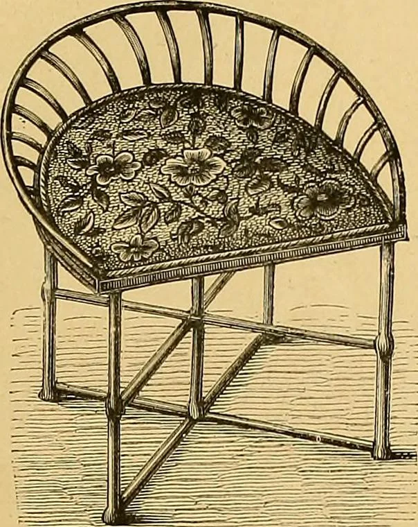 An illustration from The dictionary of needlework : an encyclopaedia of artistic, plain, and fancy needlework. Dealing fully with the details of all the stitches employed, the method of working, the materials used, the meaning of technical terms, and, where necessary, tracing the origin and history of the various works described. Illustrated with upwards of 800 wood engravings, and coloured plates. Plain sewing, textiles, dressmaking, appliances, and terms, 1885, leaf 160