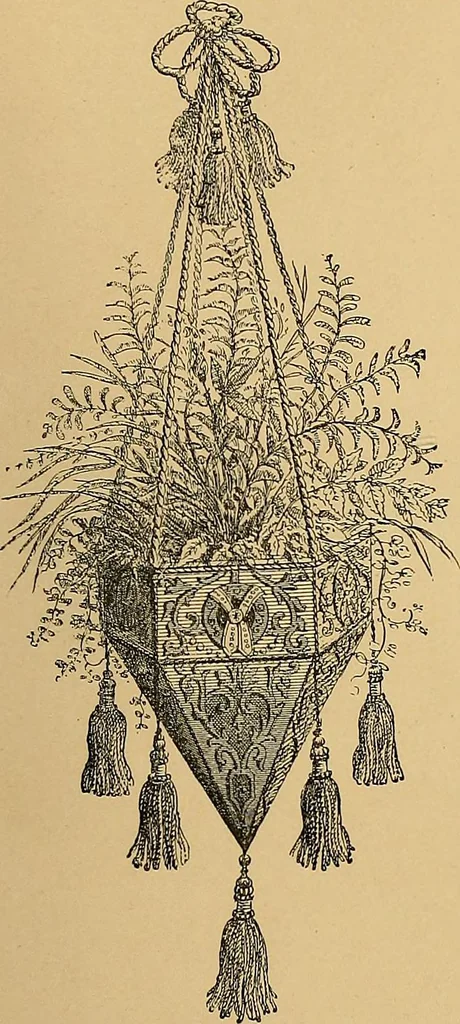 An illustration from The dictionary of needlework : an encyclopaedia of artistic, plain, and fancy needlework. Dealing fully with the details of all the stitches employed, the method of working, the materials used, the meaning of technical terms, and, where necessary, tracing the origin and history of the various works described. Illustrated with upwards of 800 wood engravings, and coloured plates. Plain sewing, textiles, dressmaking, appliances, and terms, 1885, leaf 164