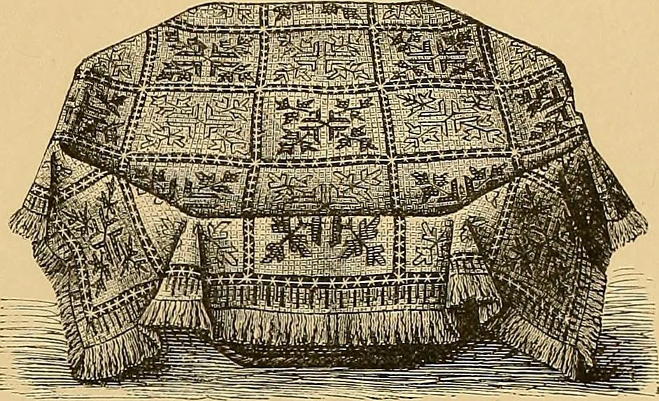 An illustration from The dictionary of needlework : an encyclopaedia of artistic, plain, and fancy needlework. Dealing fully with the details of all the stitches employed, the method of working, the materials used, the meaning of technical terms, and, where necessary, tracing the origin and history of the various works described. Illustrated with upwards of 800 wood engravings, and coloured plates. Plain sewing, textiles, dressmaking, appliances, and terms, 1885, leaf 166