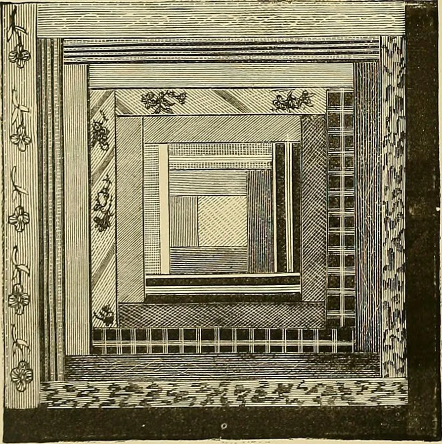 An illustration from The dictionary of needlework : an encyclopaedia of artistic, plain, and fancy needlework. Dealing fully with the details of all the stitches employed, the method of working, the materials used, the meaning of technical terms, and, where necessary, tracing the origin and history of the various works described. Illustrated with upwards of 800 wood engravings, and coloured plates. Plain sewing, textiles, dressmaking, appliances, and terms, 1885, leaf 17