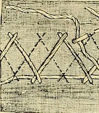 An illustration from The dictionary of needlework : an encyclopaedia of artistic, plain, and fancy needlework. Dealing fully with the details of all the stitches employed, the method of working, the materials used, the meaning of technical terms, and, where necessary, tracing the origin and history of the various works described. Illustrated with upwards of 800 wood engravings, and coloured plates. Plain sewing, textiles, dressmaking, appliances, and terms, 1885, leaf 112