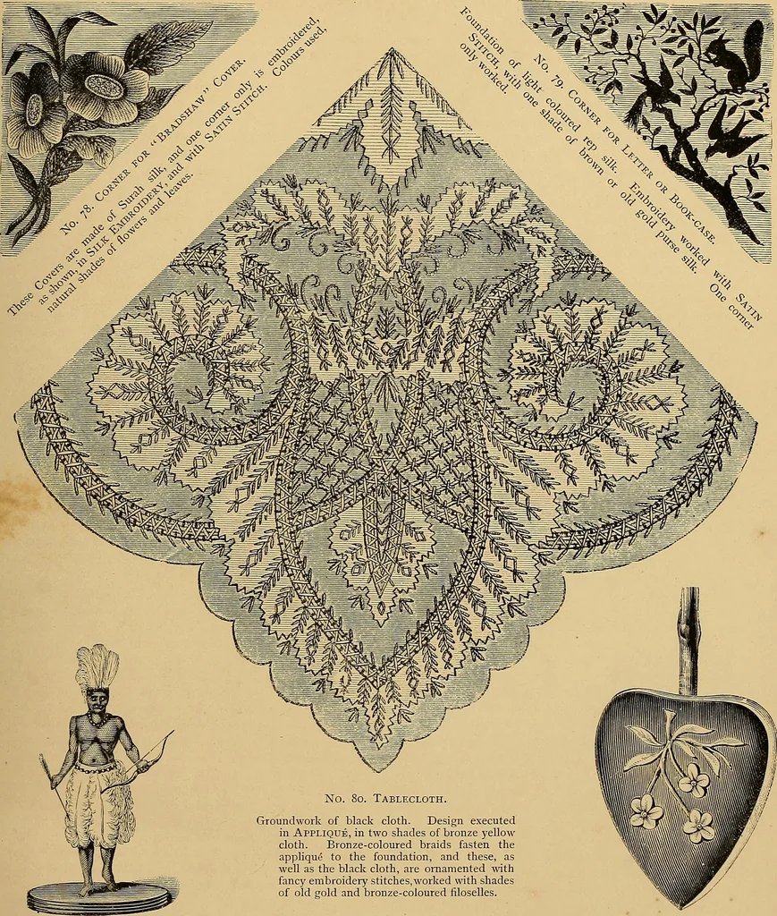 An illustration from The dictionary of needlework : an encyclopaedia of artistic, plain, and fancy needlework. Dealing fully with the details of all the stitches employed, the method of working, the materials used, the meaning of technical terms, and, where necessary, tracing the origin and history of the various works described. Illustrated with upwards of 800 wood engravings, and coloured plates. Plain sewing, textiles, dressmaking, appliances, and terms, 1885, leaf 121
