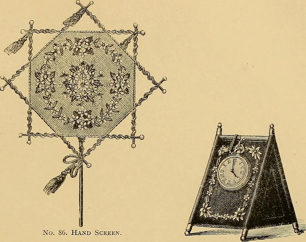 An illustration from The dictionary of needlework : an encyclopaedia of artistic, plain, and fancy needlework. Dealing fully with the details of all the stitches employed, the method of working, the materials used, the meaning of technical terms, and, where necessary, tracing the origin and history of the various works described. Illustrated with upwards of 800 wood engravings, and coloured plates. Plain sewing, textiles, dressmaking, appliances, and terms, 1885, leaf 125