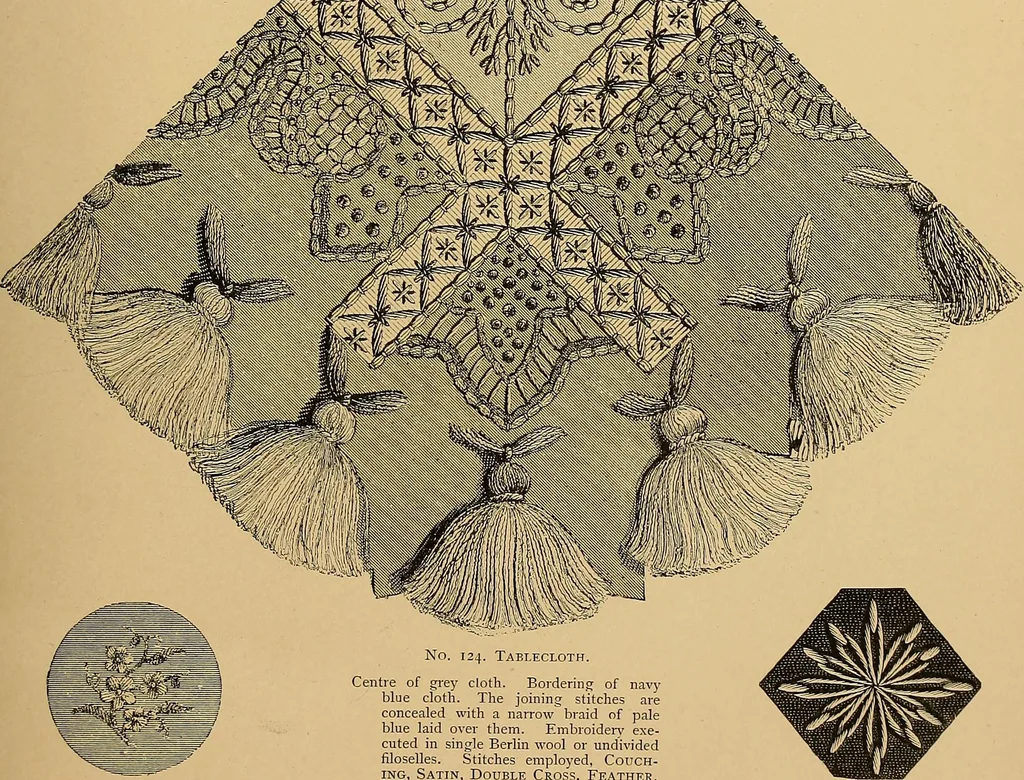 An illustration from The dictionary of needlework : an encyclopaedia of artistic, plain, and fancy needlework. Dealing fully with the details of all the stitches employed, the method of working, the materials used, the meaning of technical terms, and, where necessary, tracing the origin and history of the various works described. Illustrated with upwards of 800 wood engravings, and coloured plates. Plain sewing, textiles, dressmaking, appliances, and terms, 1885, leaf 143