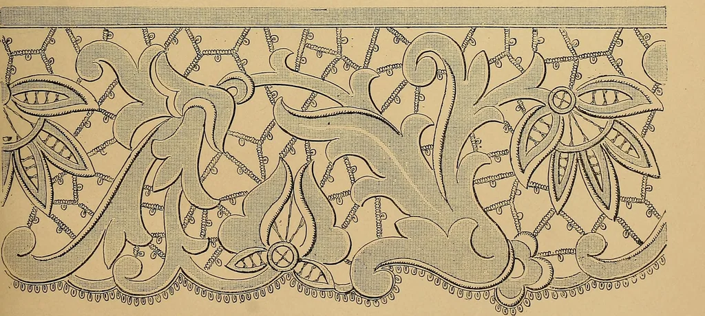An illustration from The dictionary of needlework : an encyclopaedia of artistic, plain, and fancy needlework. Dealing fully with the details of all the stitches employed, the method of working, the materials used, the meaning of technical terms, and, where necessary, tracing the origin and history of the various works described. Illustrated with upwards of 800 wood engravings, and coloured plates. Plain sewing, textiles, dressmaking, appliances, and terms, 1885, leaf 147