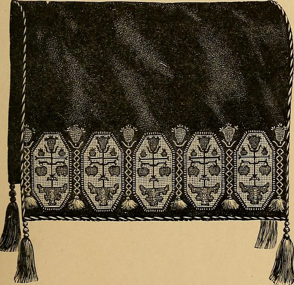An illustration from The dictionary of needlework : an encyclopaedia of artistic, plain, and fancy needlework. Dealing fully with the details of all the stitches employed, the method of working, the materials used, the meaning of technical terms, and, where necessary, tracing the origin and history of the various works described. Illustrated with upwards of 800 wood engravings, and coloured plates. Plain sewing, textiles, dressmaking, appliances, and terms, 1885, leaf 149