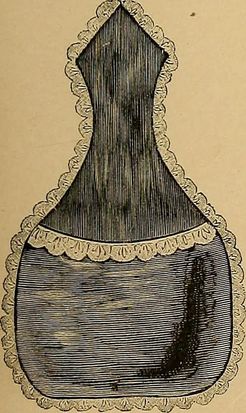An illustration from The dictionary of needlework : an encyclopaedia of artistic, plain, and fancy needlework. Dealing fully with the details of all the stitches employed, the method of working, the materials used, the meaning of technical terms, and, where necessary, tracing the origin and history of the various works described. Illustrated with upwards of 800 wood engravings, and coloured plates. Plain sewing, textiles, dressmaking, appliances, and terms, 1885, leaf 153