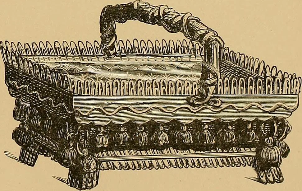 An illustration from The dictionary of needlework : an encyclopaedia of artistic, plain, and fancy needlework. Dealing fully with the details of all the stitches employed, the method of working, the materials used, the meaning of technical terms, and, where necessary, tracing the origin and history of the various works described. Illustrated with upwards of 800 wood engravings, and coloured plates. Plain sewing, textiles, dressmaking, appliances, and terms, 1885, leaf 155