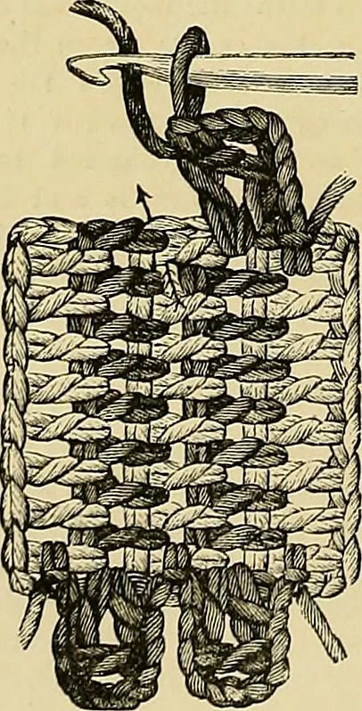 An illustration from The dictionary of needlework : an encyclopaedia of artistic, plain, and fancy needlework. Dealing fully with the details of all the stitches employed, the method of working, the materials used, the meaning of technical terms, and, where necessary, tracing the origin and history of the various works described. Illustrated with upwards of 800 wood engravings, and coloured plates. Plain sewing, textiles, dressmaking, appliances, and terms, 1885, leaf 18