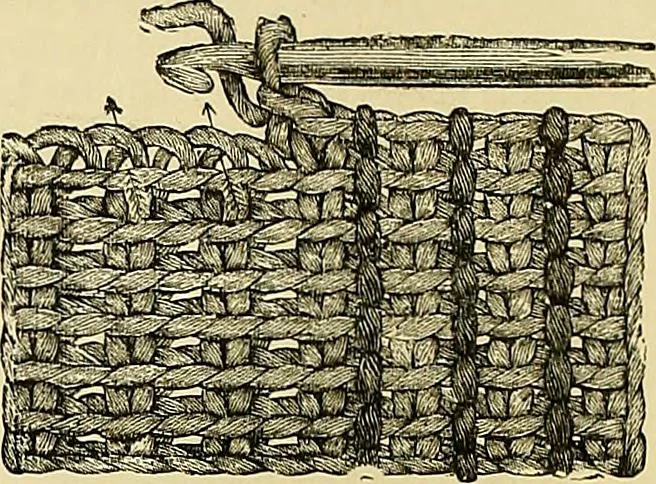 An illustration from The dictionary of needlework : an encyclopaedia of artistic, plain, and fancy needlework. Dealing fully with the details of all the stitches employed, the method of working, the materials used, the meaning of technical terms, and, where necessary, tracing the origin and history of the various works described. Illustrated with upwards of 800 wood engravings, and coloured plates. Plain sewing, textiles, dressmaking, appliances, and terms, 1885, leaf 44