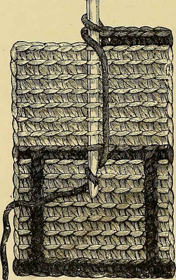 An illustration from The dictionary of needlework : an encyclopaedia of artistic, plain, and fancy needlework. Dealing fully with the details of all the stitches employed, the method of working, the materials used, the meaning of technical terms, and, where necessary, tracing the origin and history of the various works described. Illustrated with upwards of 800 wood engravings, and coloured plates. Plain sewing, textiles, dressmaking, appliances, and terms, 1885, leaf 44