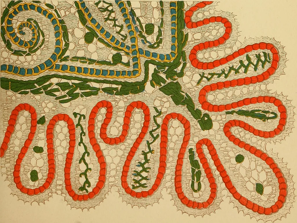 An illustration from The dictionary of needlework : an encyclopaedia of artistic, plain, and fancy needlework. Dealing fully with the details of all the stitches employed, the method of working, the materials used, the meaning of technical terms, and, where necessary, tracing the origin and history of the various works described. Illustrated with upwards of 800 wood engravings, and coloured plates. Plain sewing, textiles, dressmaking, appliances, and terms, 1885, leaf 77