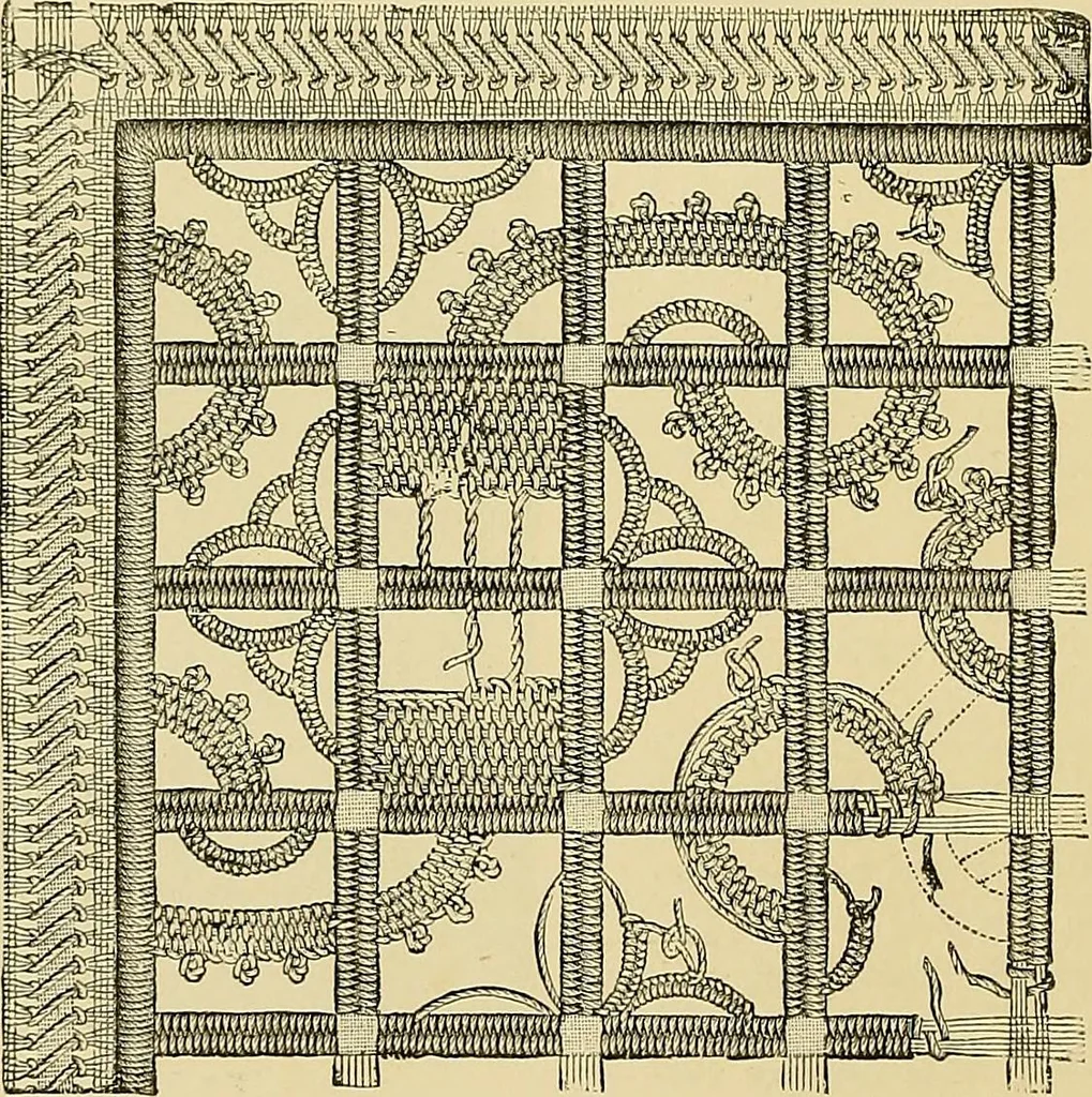 An illustration from The dictionary of needlework : an encyclopaedia of artistic, plain, and fancy needlework. Dealing fully with the details of all the stitches employed, the method of working, the materials used, the meaning of technical terms, and, where necessary, tracing the origin and history of the various works described. Illustrated with upwards of 800 wood engravings, and coloured plates. Plain sewing, textiles, dressmaking, appliances, and terms, 1885, leaf 80