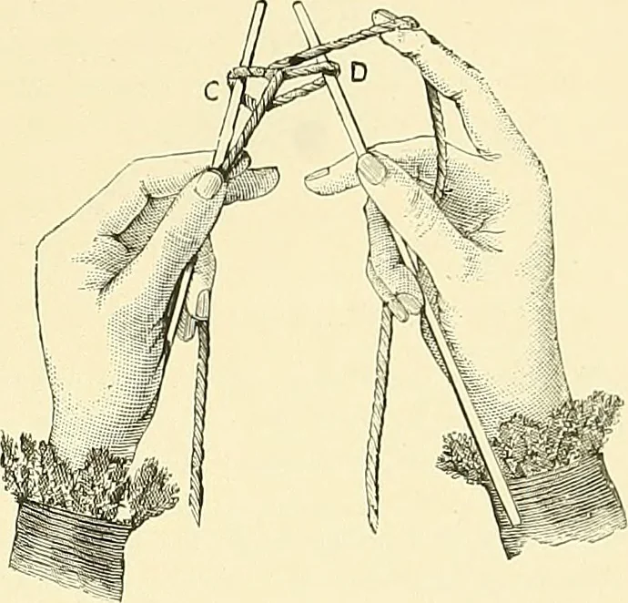 An illustration from The dictionary of needlework : an encyclopaedia of artistic, plain, and fancy needlework. Dealing fully with the details of all the stitches employed, the method of working, the materials used, the meaning of technical terms, and, where necessary, tracing the origin and history of the various works described. Illustrated with upwards of 800 wood engravings, and coloured plates. Plain sewing, textiles, dressmaking, appliances, and terms, 1885, leaf 110