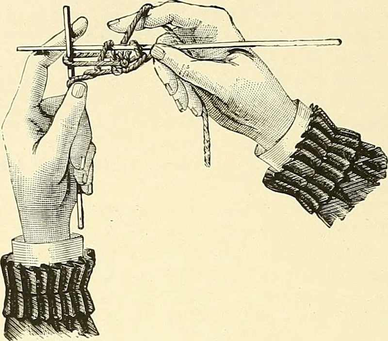 An illustration from The dictionary of needlework : an encyclopaedia of artistic, plain, and fancy needlework. Dealing fully with the details of all the stitches employed, the method of working, the materials used, the meaning of technical terms, and, where necessary, tracing the origin and history of the various works described. Illustrated with upwards of 800 wood engravings, and coloured plates. Plain sewing, textiles, dressmaking, appliances, and terms, 1885, leaf 113