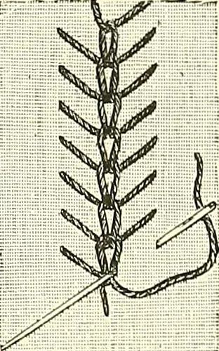 An illustration from The dictionary of needlework : an encyclopaedia of artistic, plain, and fancy needlework. Dealing fully with the details of all the stitches employed, the method of working, the materials used, the meaning of technical terms, and, where necessary, tracing the origin and history of the various works described. Illustrated with upwards of 800 wood engravings, and coloured plates. Plain sewing, textiles, dressmaking, appliances, and terms, 1885, leaf 12