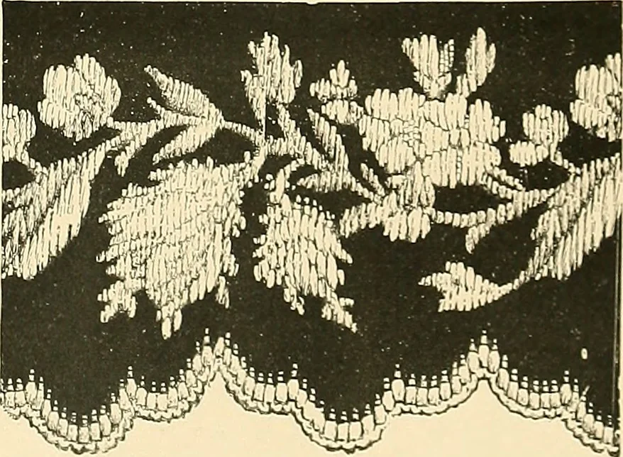An illustration from The dictionary of needlework : an encyclopaedia of artistic, plain, and fancy needlework. Dealing fully with the details of all the stitches employed, the method of working, the materials used, the meaning of technical terms, and, where necessary, tracing the origin and history of the various works described. Illustrated with upwards of 800 wood engravings, and coloured plates. Plain sewing, textiles, dressmaking, appliances, and terms, 1885, leaf 136