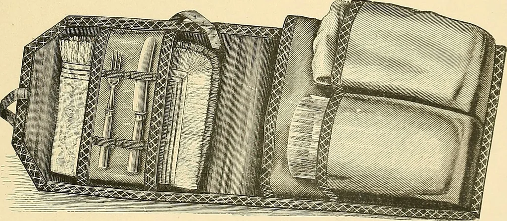 An illustration from The dictionary of needlework : an encyclopaedia of artistic, plain, and fancy needlework. Dealing fully with the details of all the stitches employed, the method of working, the materials used, the meaning of technical terms, and, where necessary, tracing the origin and history of the various works described. Illustrated with upwards of 800 wood engravings, and coloured plates. Plain sewing, textiles, dressmaking, appliances, and terms, 1885, leaf 142