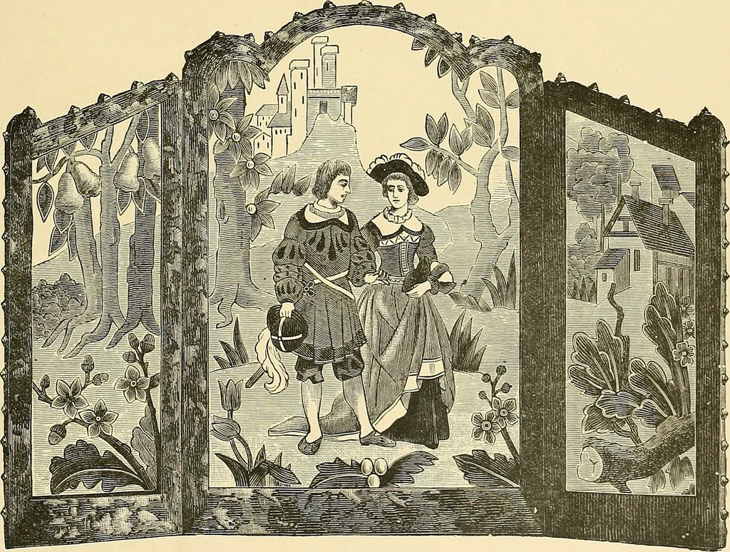 An illustration from The dictionary of needlework : an encyclopaedia of artistic, plain, and fancy needlework. Dealing fully with the details of all the stitches employed, the method of working, the materials used, the meaning of technical terms, and, where necessary, tracing the origin and history of the various works described. Illustrated with upwards of 800 wood engravings, and coloured plates. Plain sewing, textiles, dressmaking, appliances, and terms, 1885, leaf 146