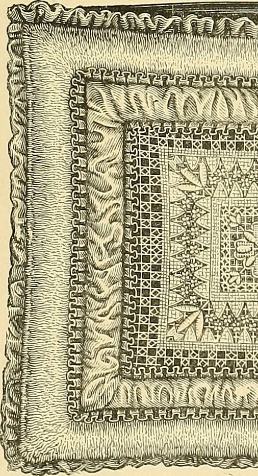 An illustration from The dictionary of needlework : an encyclopaedia of artistic, plain, and fancy needlework. Dealing fully with the details of all the stitches employed, the method of working, the materials used, the meaning of technical terms, and, where necessary, tracing the origin and history of the various works described. Illustrated with upwards of 800 wood engravings, and coloured plates. Plain sewing, textiles, dressmaking, appliances, and terms, 1885, leaf 158