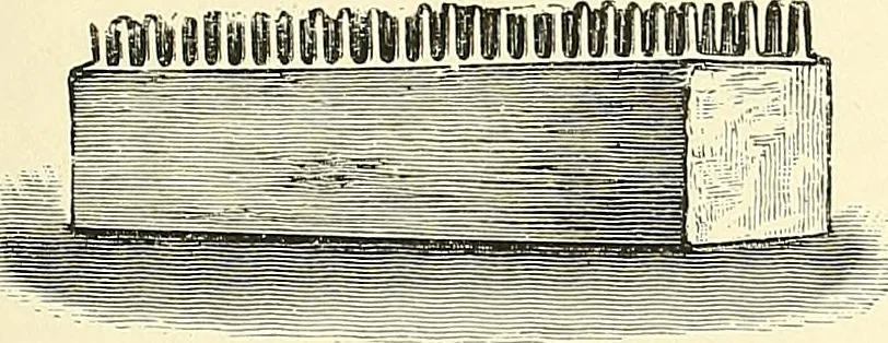 An illustration from The dictionary of needlework : an encyclopaedia of artistic, plain, and fancy needlework. Dealing fully with the details of all the stitches employed, the method of working, the materials used, the meaning of technical terms, and, where necessary, tracing the origin and history of the various works described. Illustrated with upwards of 800 wood engravings, and coloured plates. Plain sewing, textiles, dressmaking, appliances, and terms, 1885, leaf 32