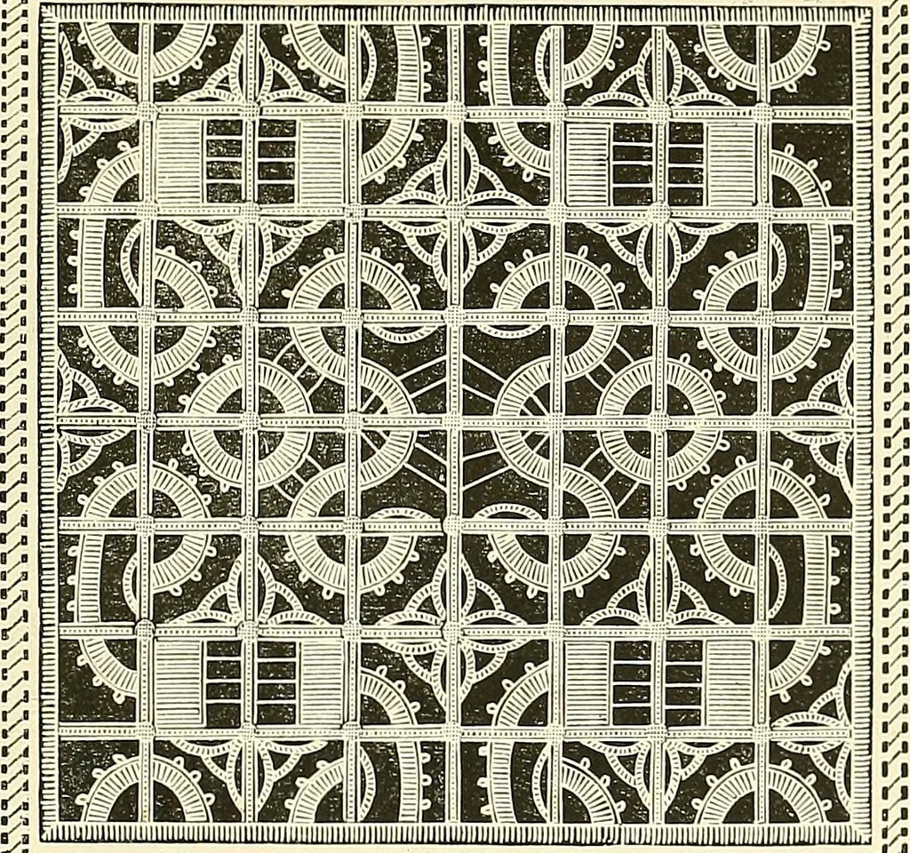 An illustration from The dictionary of needlework : an encyclopaedia of artistic, plain, and fancy needlework. Dealing fully with the details of all the stitches employed, the method of working, the materials used, the meaning of technical terms, and, where necessary, tracing the origin and history of the various works described. Illustrated with upwards of 800 wood engravings, and coloured plates. Plain sewing, textiles, dressmaking, appliances, and terms, 1885, leaf 50