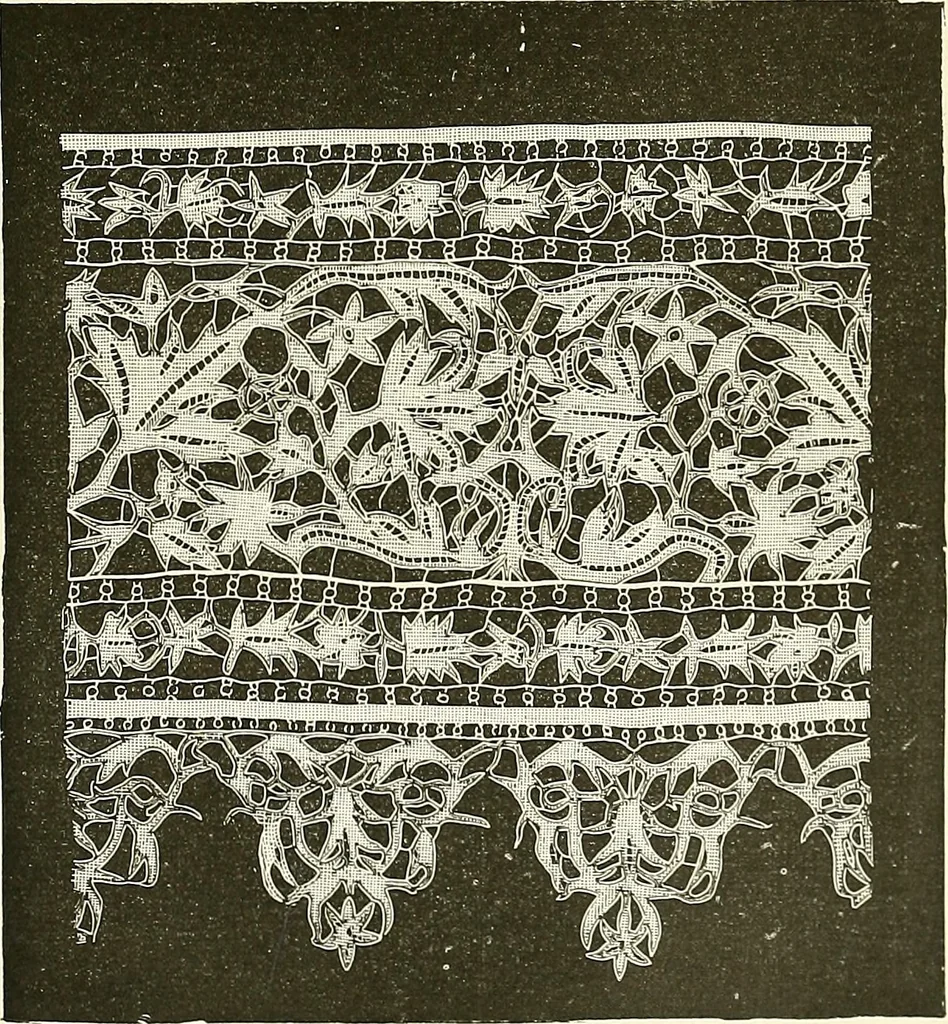 An illustration from The dictionary of needlework : an encyclopaedia of artistic, plain, and fancy needlework. Dealing fully with the details of all the stitches employed, the method of working, the materials used, the meaning of technical terms, and, where necessary, tracing the origin and history of the various works described. Illustrated with upwards of 800 wood engravings, and coloured plates. Plain sewing, textiles, dressmaking, appliances, and terms, 1885, leaf 52