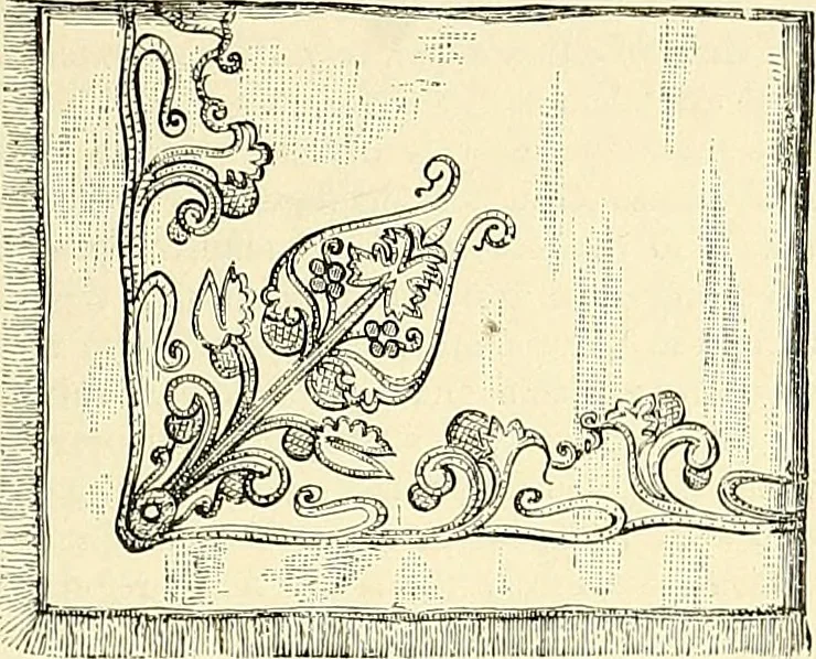 An illustration from The dictionary of needlework : an encyclopaedia of artistic, plain, and fancy needlework. Dealing fully with the details of all the stitches employed, the method of working, the materials used, the meaning of technical terms, and, where necessary, tracing the origin and history of the various works described. Illustrated with upwards of 800 wood engravings, and coloured plates. Plain sewing, textiles, dressmaking, appliances, and terms, 1885, leaf 76