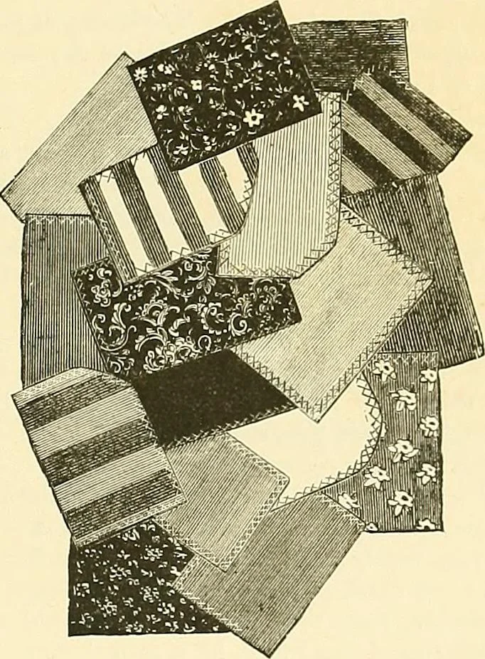An illustration from The dictionary of needlework : an encyclopaedia of artistic, plain, and fancy needlework. Dealing fully with the details of all the stitches employed, the method of working, the materials used, the meaning of technical terms, and, where necessary, tracing the origin and history of the various works described. Illustrated with upwards of 800 wood engravings, and coloured plates. Plain sewing, textiles, dressmaking, appliances, and terms, 1885, leaf 110