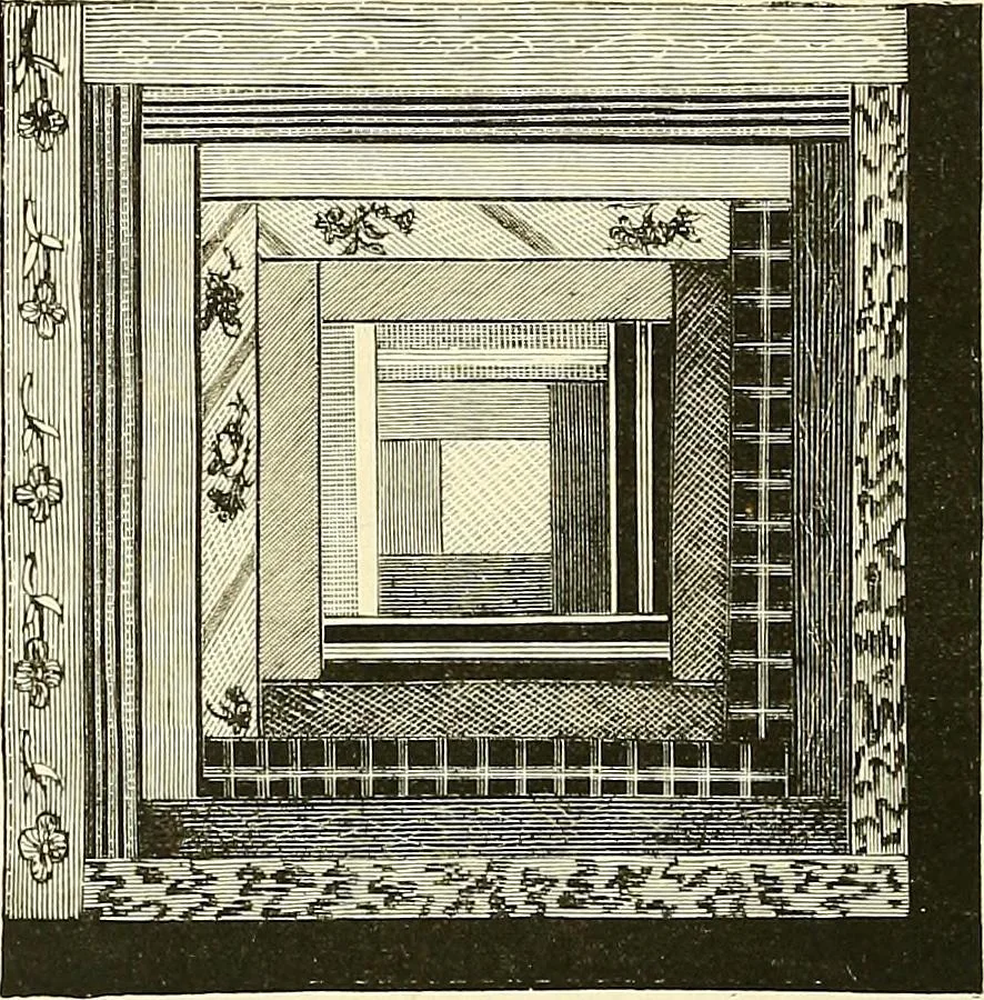 An illustration from The dictionary of needlework : an encyclopaedia of artistic, plain, and fancy needlework. Dealing fully with the details of all the stitches employed, the method of working, the materials used, the meaning of technical terms, and, where necessary, tracing the origin and history of the various works described. Illustrated with upwards of 800 wood engravings, and coloured plates. Plain sewing, textiles, dressmaking, appliances, and terms, 1885, leaf 111