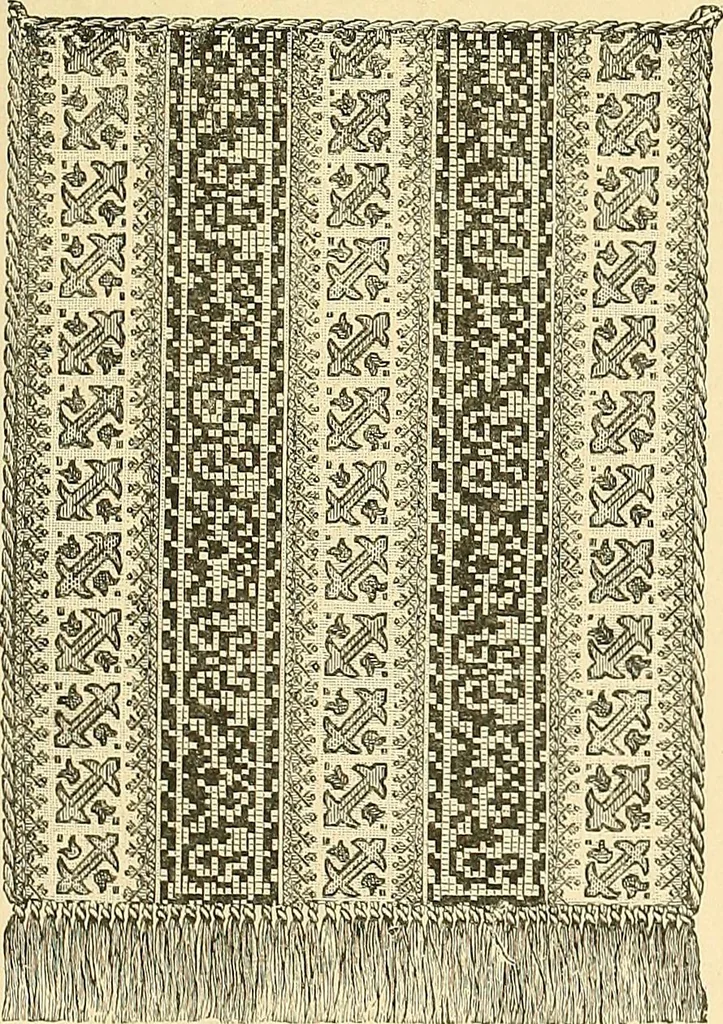 An illustration from The dictionary of needlework : an encyclopaedia of artistic, plain, and fancy needlework. Dealing fully with the details of all the stitches employed, the method of working, the materials used, the meaning of technical terms, and, where necessary, tracing the origin and history of the various works described. Illustrated with upwards of 800 wood engravings, and coloured plates. Plain sewing, textiles, dressmaking, appliances, and terms, 1885, leaf 136