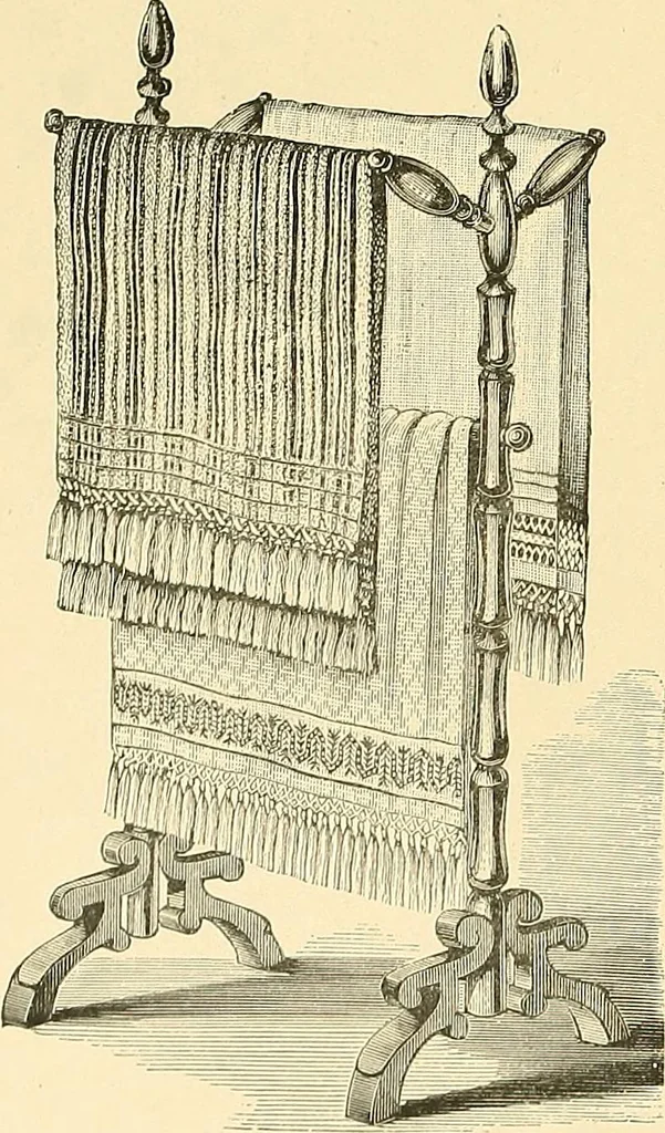 An illustration from The dictionary of needlework : an encyclopaedia of artistic, plain, and fancy needlework. Dealing fully with the details of all the stitches employed, the method of working, the materials used, the meaning of technical terms, and, where necessary, tracing the origin and history of the various works described. Illustrated with upwards of 800 wood engravings, and coloured plates. Plain sewing, textiles, dressmaking, appliances, and terms, 1885, leaf 152