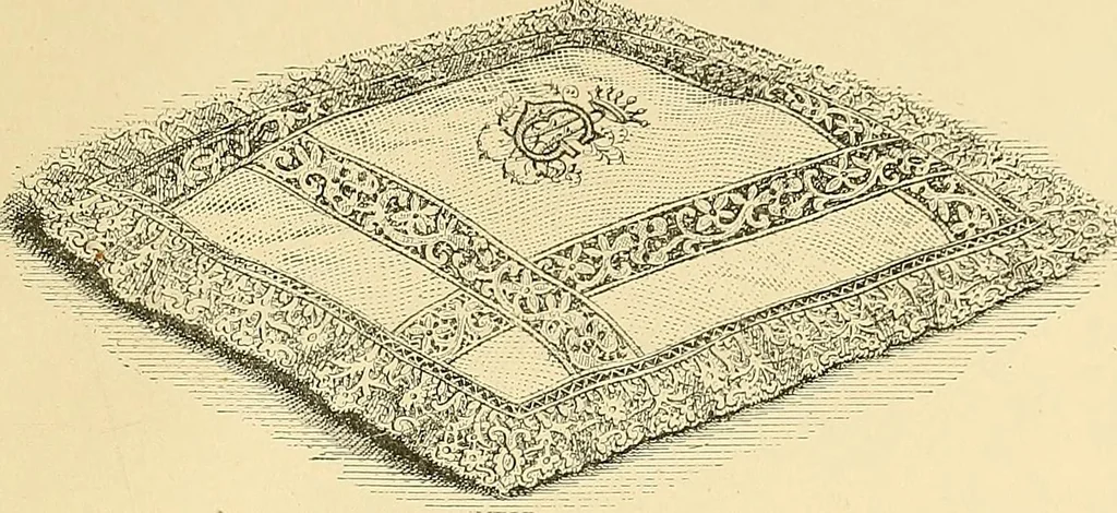 An illustration from The dictionary of needlework : an encyclopaedia of artistic, plain, and fancy needlework. Dealing fully with the details of all the stitches employed, the method of working, the materials used, the meaning of technical terms, and, where necessary, tracing the origin and history of the various works described. Illustrated with upwards of 800 wood engravings, and coloured plates. Plain sewing, textiles, dressmaking, appliances, and terms, 1885, leaf 156