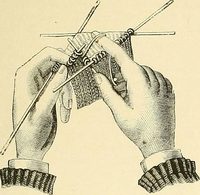 An illustration from The dictionary of needlework : an encyclopaedia of artistic, plain, and fancy needlework. Dealing fully with the details of all the stitches employed, the method of working, the materials used, the meaning of technical terms, and, where necessary, tracing the origin and history of the various works described. Illustrated with upwards of 800 wood engravings, and coloured plates. Plain sewing, textiles, dressmaking, appliances, and terms, 1885, leaf 28