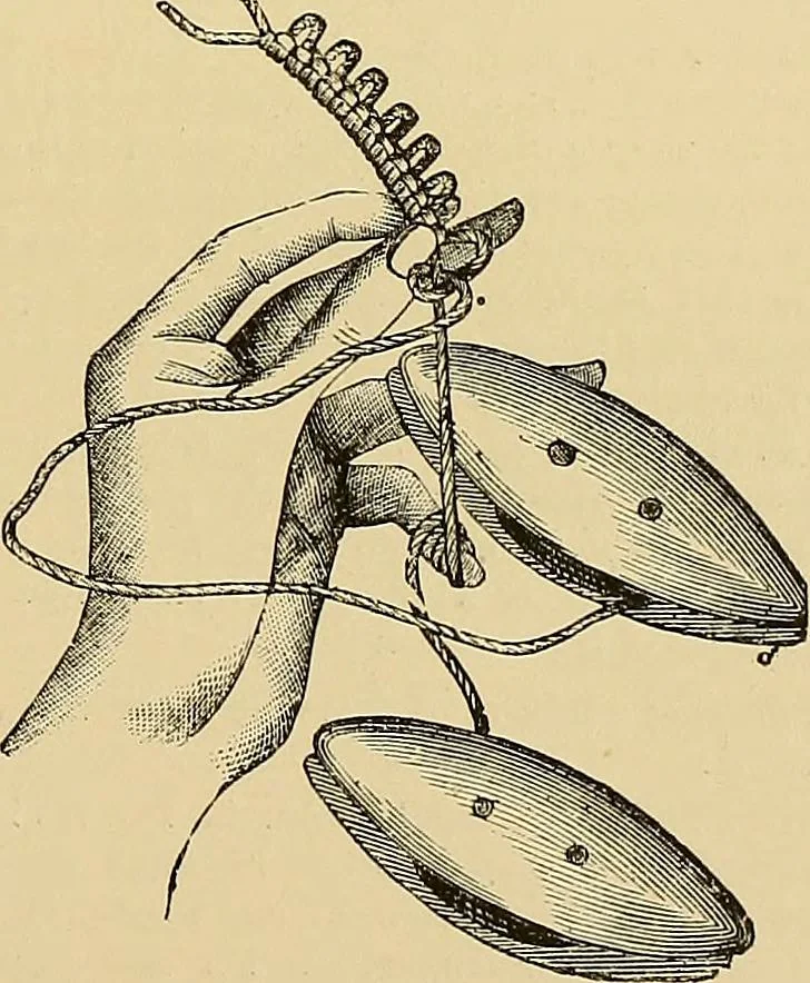 An illustration from The dictionary of needlework : an encyclopaedia of artistic, plain, and fancy needlework. Dealing fully with the details of all the stitches employed, the method of working, the materials used, the meaning of technical terms, and, where necessary, tracing the origin and history of the various works described. Illustrated with upwards of 800 wood engravings, and coloured plates. Plain sewing, textiles, dressmaking, appliances, and terms, 1885, leaf 114