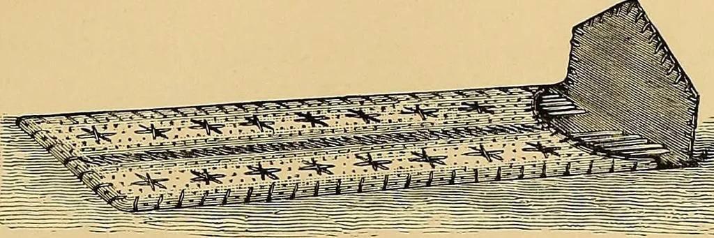 An illustration from The dictionary of needlework : an encyclopaedia of artistic, plain, and fancy needlework. Dealing fully with the details of all the stitches employed, the method of working, the materials used, the meaning of technical terms, and, where necessary, tracing the origin and history of the various works described. Illustrated with upwards of 800 wood engravings, and coloured plates. Plain sewing, textiles, dressmaking, appliances, and terms, 1885, leaf 116
