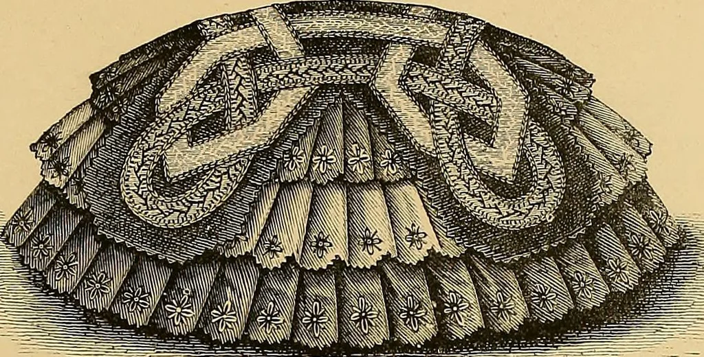 An illustration from The dictionary of needlework : an encyclopaedia of artistic, plain, and fancy needlework. Dealing fully with the details of all the stitches employed, the method of working, the materials used, the meaning of technical terms, and, where necessary, tracing the origin and history of the various works described. Illustrated with upwards of 800 wood engravings, and coloured plates. Plain sewing, textiles, dressmaking, appliances, and terms, 1885, leaf 126