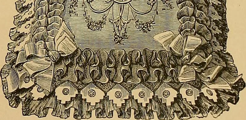 An illustration from The dictionary of needlework : an encyclopaedia of artistic, plain, and fancy needlework. Dealing fully with the details of all the stitches employed, the method of working, the materials used, the meaning of technical terms, and, where necessary, tracing the origin and history of the various works described. Illustrated with upwards of 800 wood engravings, and coloured plates. Plain sewing, textiles, dressmaking, appliances, and terms, 1885, leaf 128