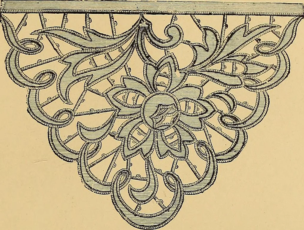 An illustration from The dictionary of needlework : an encyclopaedia of artistic, plain, and fancy needlework. Dealing fully with the details of all the stitches employed, the method of working, the materials used, the meaning of technical terms, and, where necessary, tracing the origin and history of the various works described. Illustrated with upwards of 800 wood engravings, and coloured plates. Plain sewing, textiles, dressmaking, appliances, and terms, 1885, leaf 140