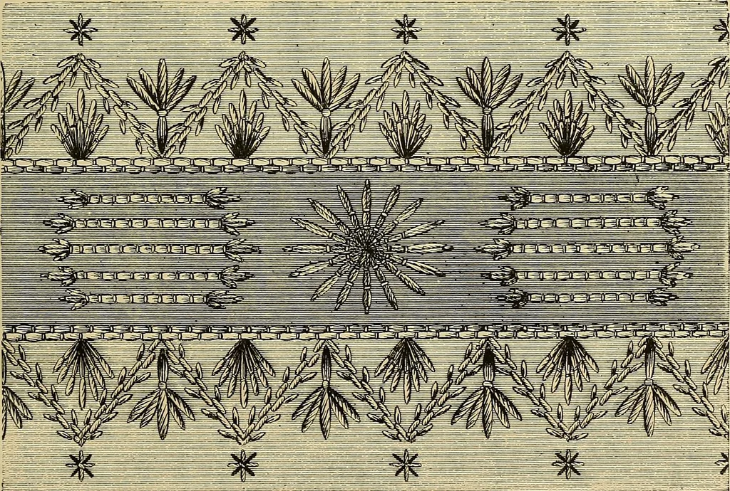 An illustration from The dictionary of needlework : an encyclopaedia of artistic, plain, and fancy needlework. Dealing fully with the details of all the stitches employed, the method of working, the materials used, the meaning of technical terms, and, where necessary, tracing the origin and history of the various works described. Illustrated with upwards of 800 wood engravings, and coloured plates. Plain sewing, textiles, dressmaking, appliances, and terms, 1885, leaf 36