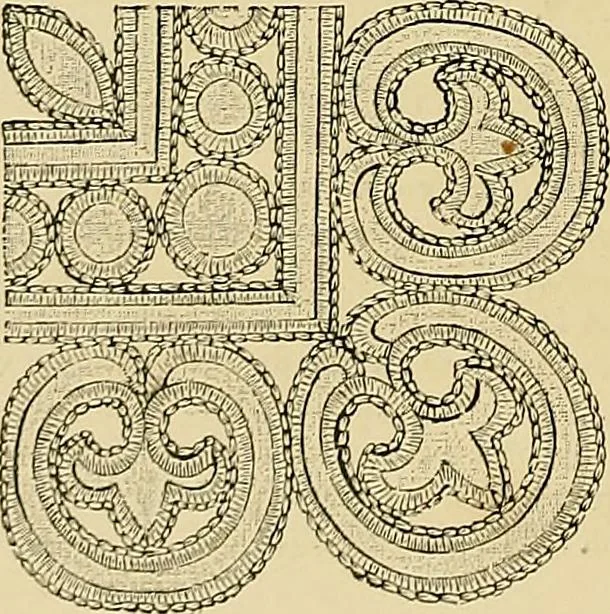 An illustration from The dictionary of needlework : an encyclopaedia of artistic, plain, and fancy needlework. Dealing fully with the details of all the stitches employed, the method of working, the materials used, the meaning of technical terms, and, where necessary, tracing the origin and history of the various works described. Illustrated with upwards of 800 wood engravings, and coloured plates. Plain sewing, textiles, dressmaking, appliances, and terms, 1885, leaf 55